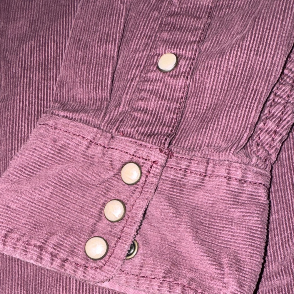 Faherty Purple Corduroy Button Down Shirt - Picture 3 of 4
